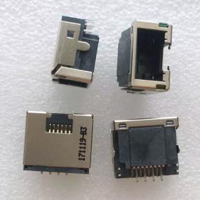 RJ45 LAN Connector Network Jack 12P